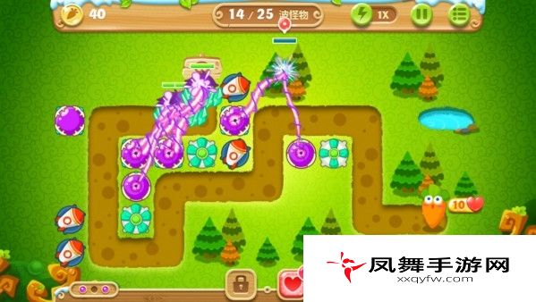 保卫萝卜2攻略：第20关攻略 极地冒险1宝石金萝卜教程