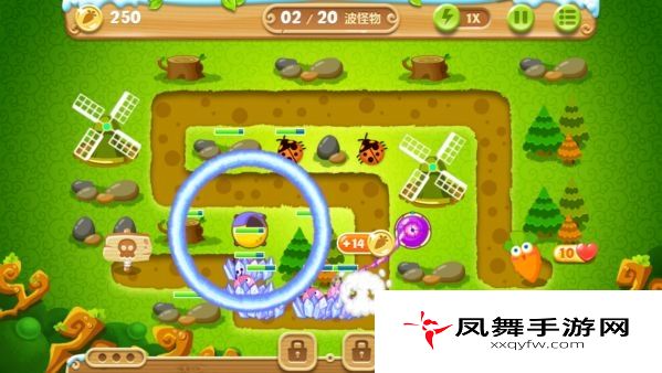 保卫萝卜2攻略：第16关攻略 极地冒险1宝石金萝卜教程