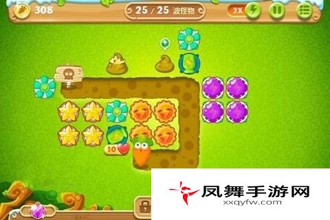保卫萝卜2攻略：第17关攻略 极地冒险1宝石金萝卜教程