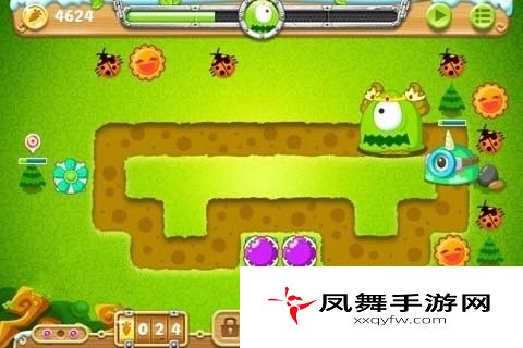 保卫萝卜2攻略：第18关攻略 极地冒险1宝石金萝卜教程