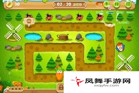 保卫萝卜2攻略：第19关攻略 极地冒险1宝石金萝卜教程