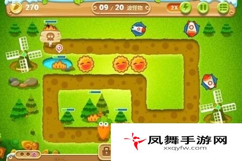 保卫萝卜2攻略：第19关攻略 极地冒险1宝石金萝卜教程