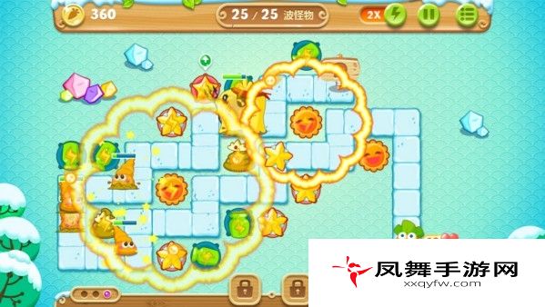 《保卫萝卜2：极地冒险》第六关图文攻略 极地冒险1宝石金萝卜教程