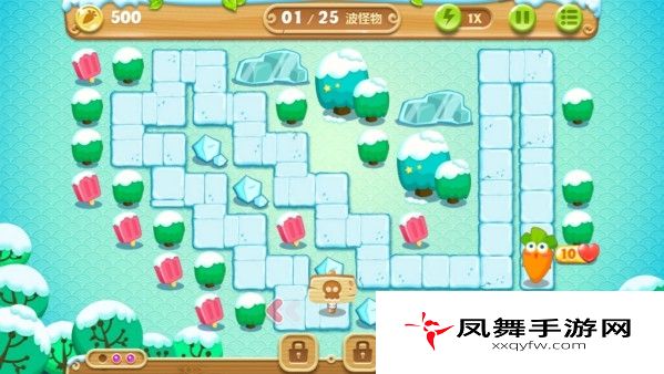 《保卫萝卜2：极地冒险》第八关攻略 极地冒险1宝石金萝卜教程