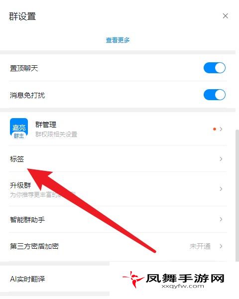 《钉钉》群标签修改方法