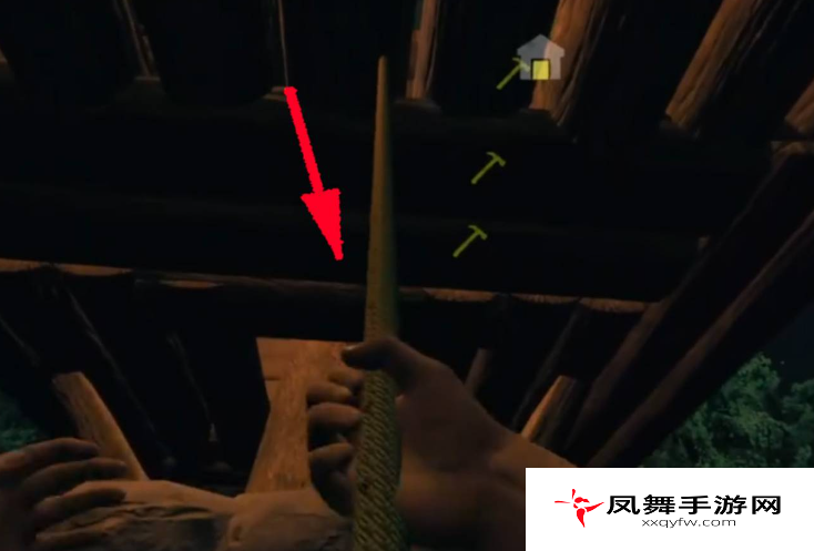 《绿色地狱》树屋上去方法